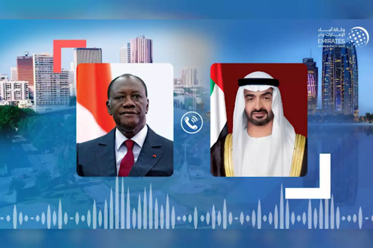 محمد بن زايد يتلقى اتصالا هاتفيا من رئيس ساحل العاج أدان فيه اعتداءات الحوثي الإرهابية على منشآت مدنية في الإمارات