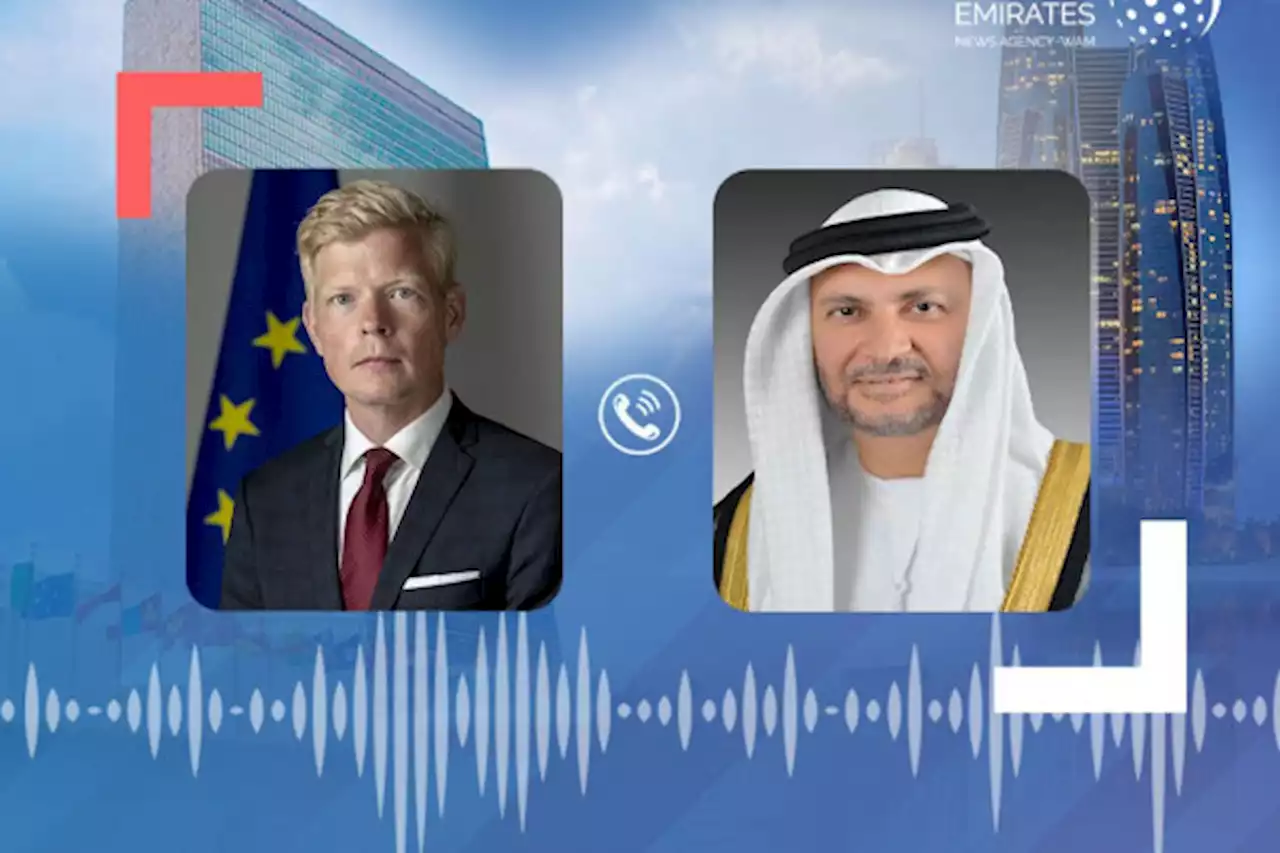 قرقاش يتلقى اتصالا هاتفيا من المبعوث الأممي لليمن