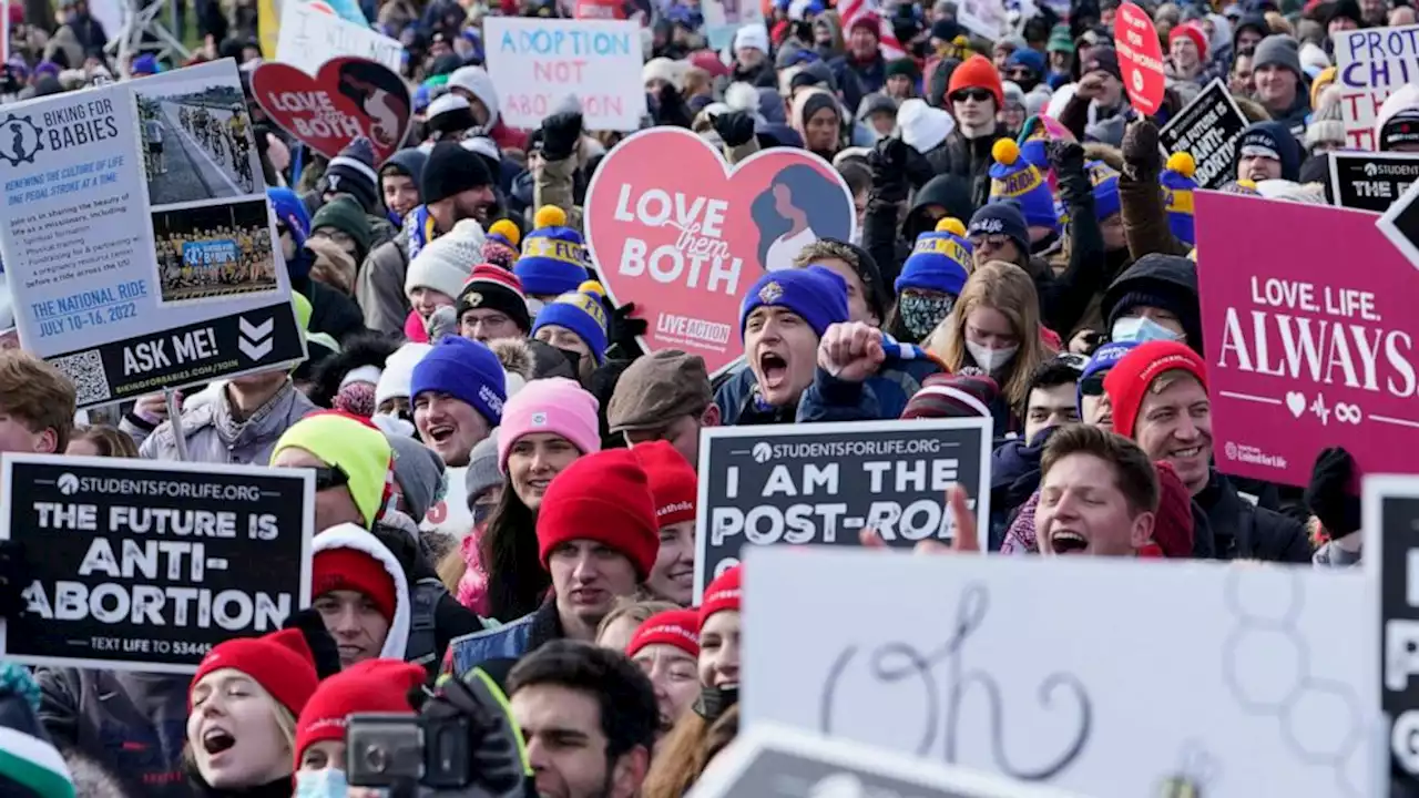 Anti-abortion groups gather for 'March for Life' with Roe's fate uncertain