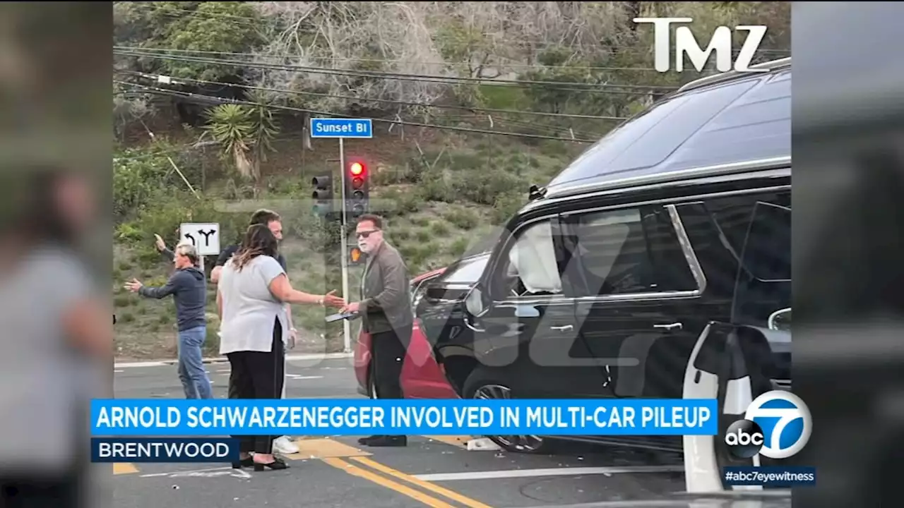 Pictures show aftermath of Brentwood crash involving Arnold Schwarzenegger