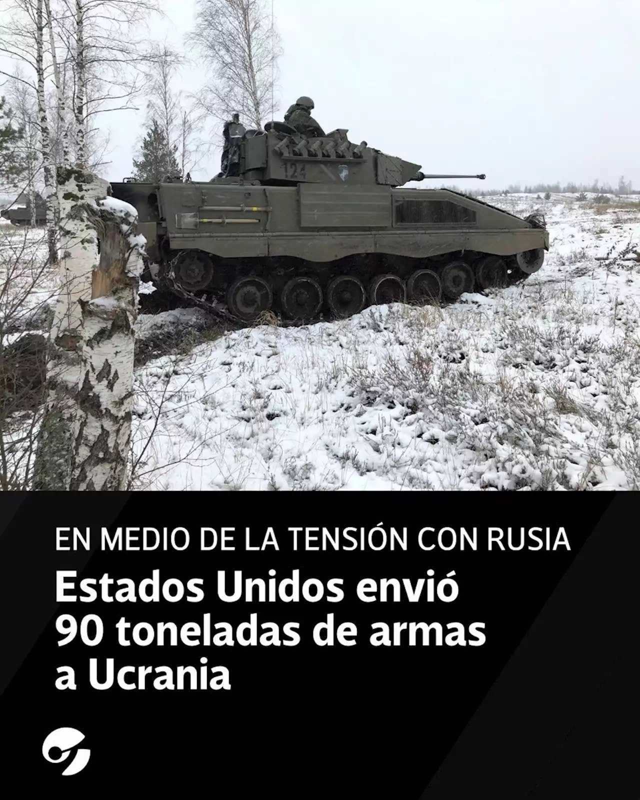 En medio de la tensión con Rusia, Estados Unidos envió 90 toneladas de armas a Ucrania