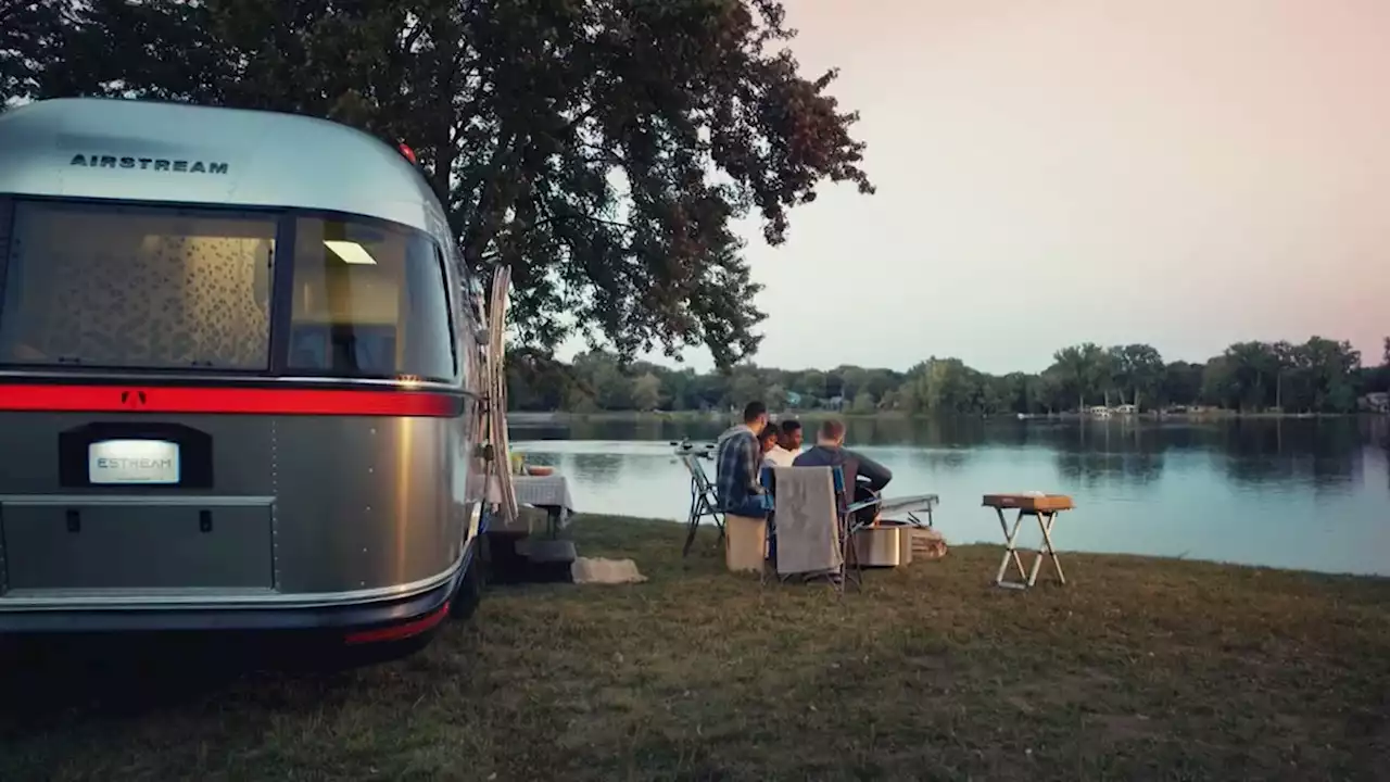 Watch self propelled electric camping trailer you can park remotely - CNN Video