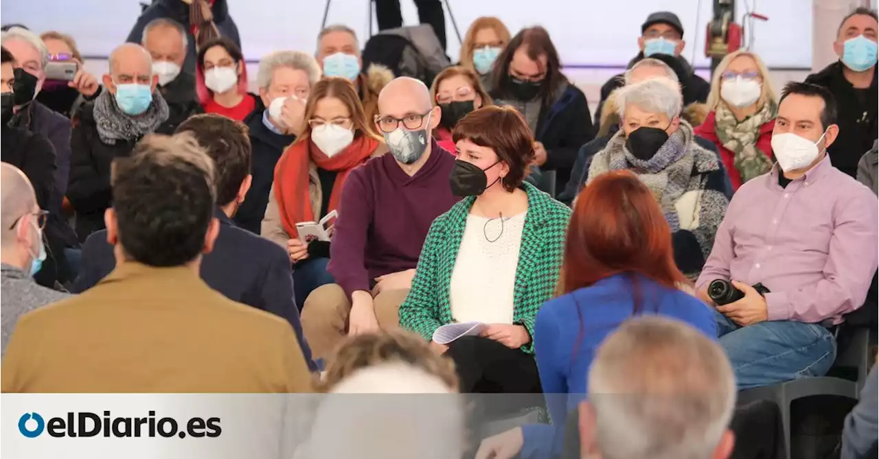 María Sánchez y Pablo Fernández cargan contra los 'bulos' de la Junta de Castilla y León en el acto con Iglesias