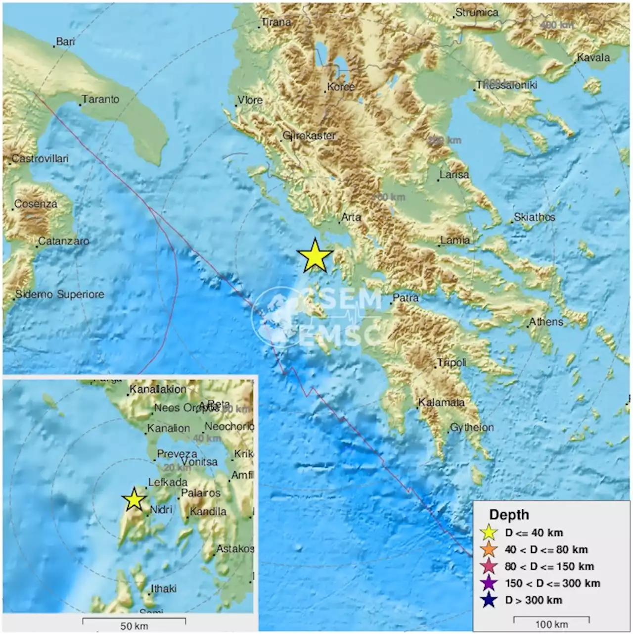 Earthquake, Magnitude 3.6 - GREECE - 2022 January 22, 12:57:21 UTC