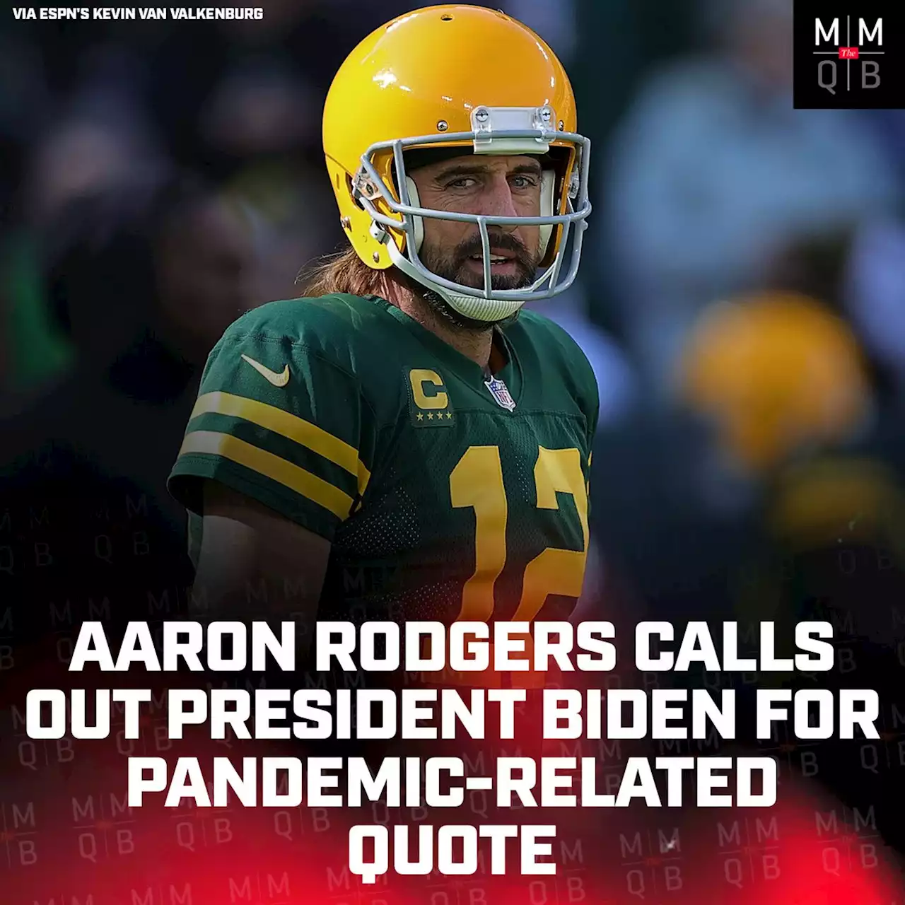 Report: Aaron Rodgers Criticizes President Biden for Pandemic-Related Quote