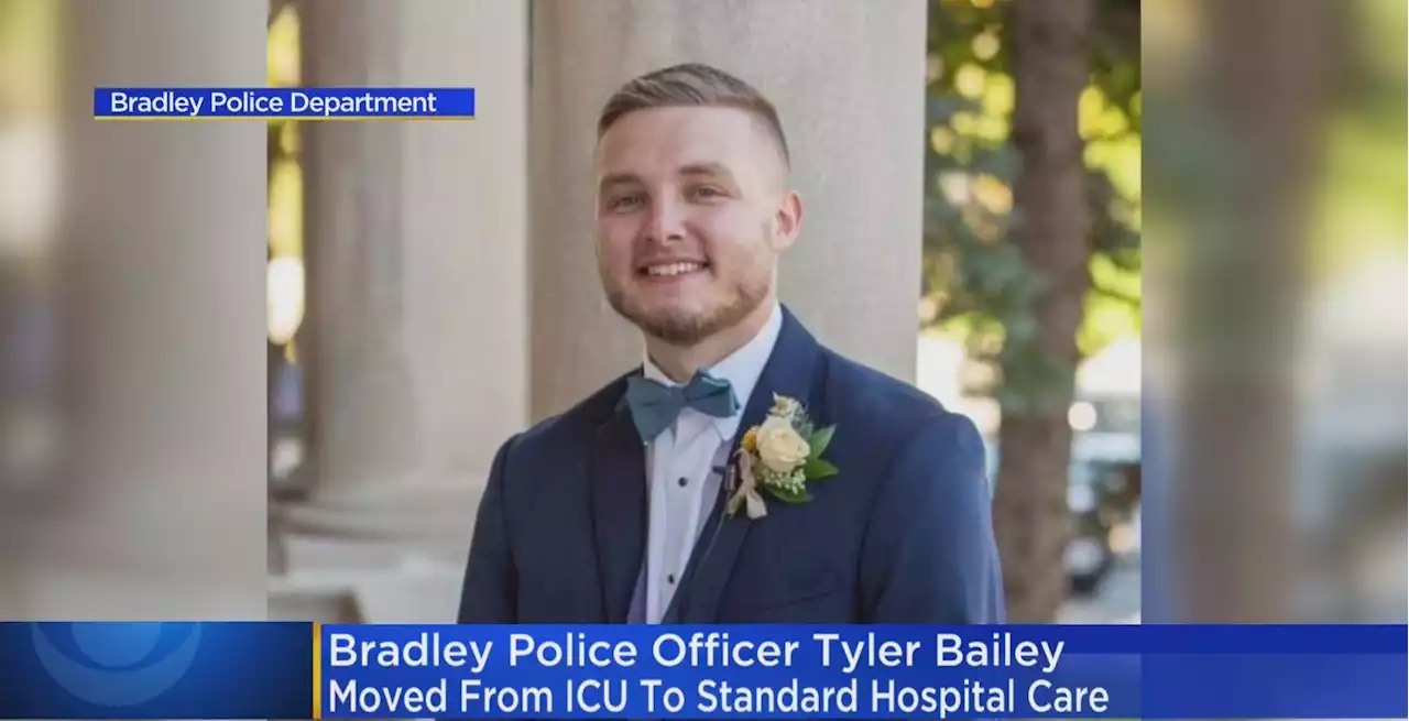 Bradley Police Officer Tyler Bailey Shot In The Line Of Duty Moved From ICU To Standard Care According To Statement From Family