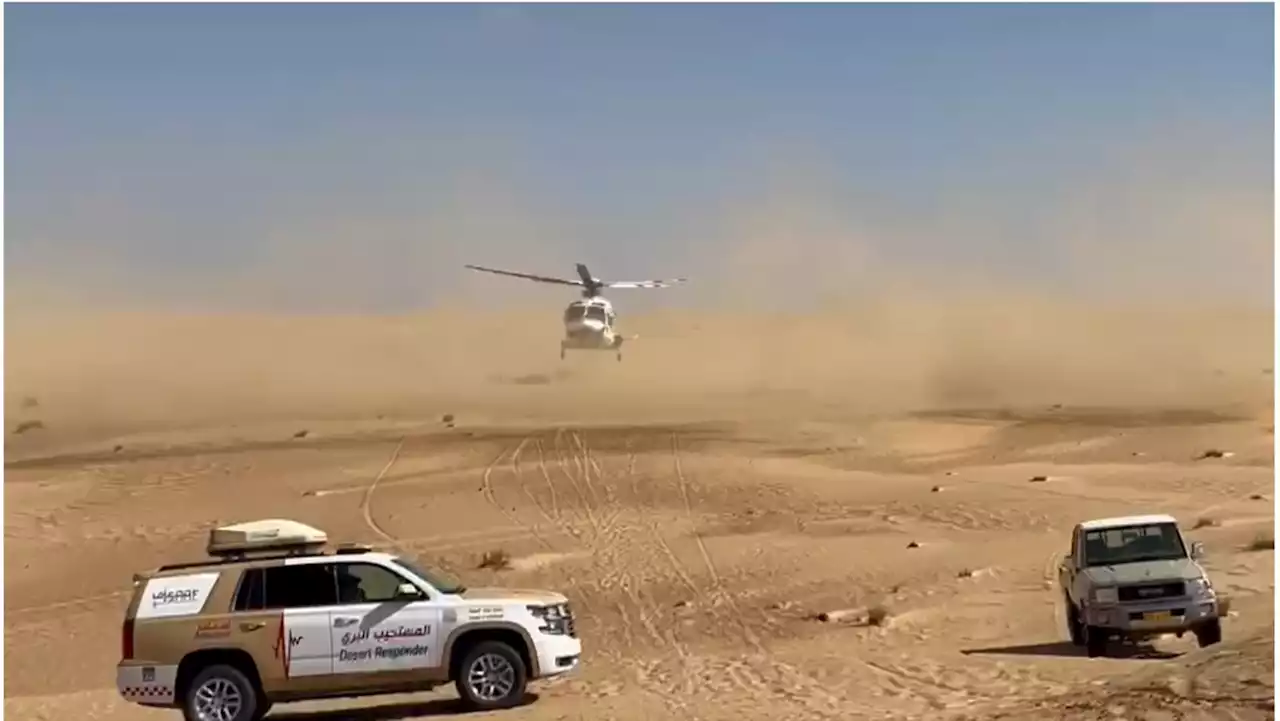 حادث دراجة يستدعي التدخل الجوي من شرطة دبي