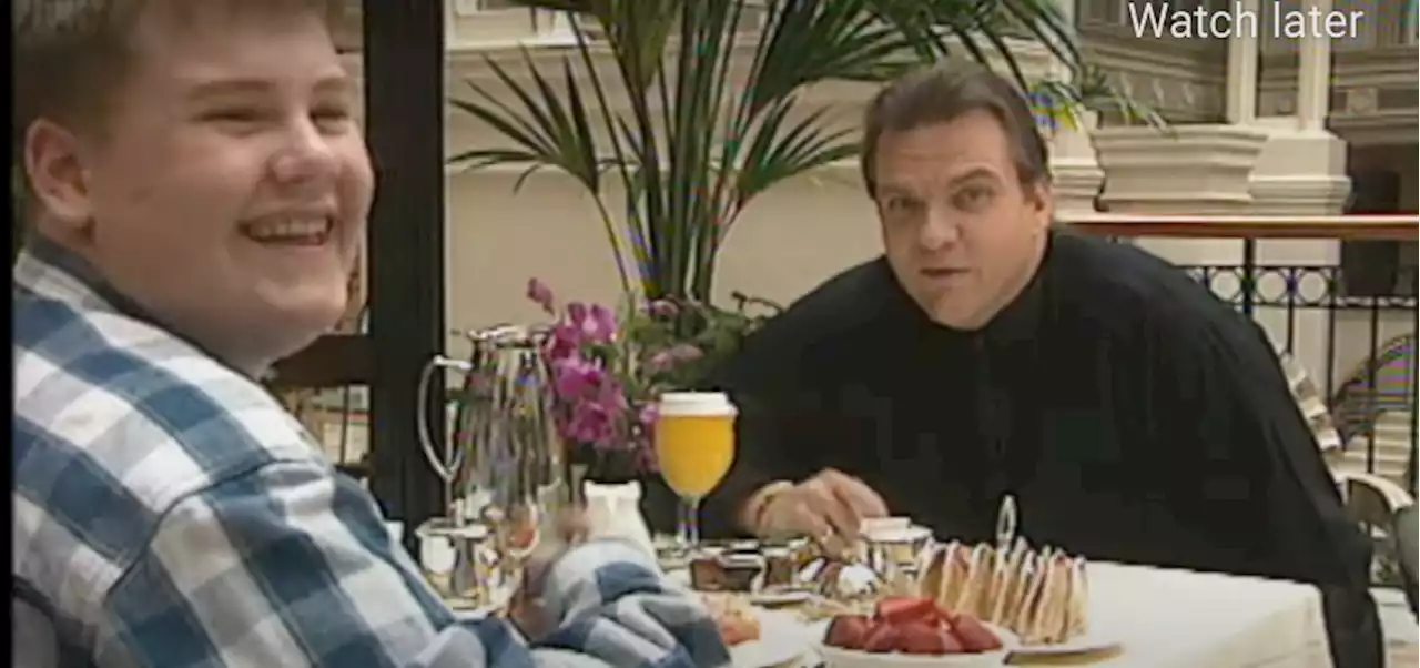 Video resurfaces of Meat Loaf telling a young James Corden to 'never give up'