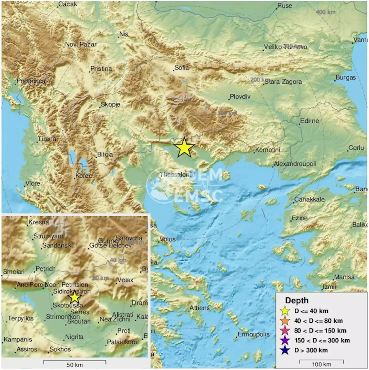 Earthquake, Magnitude 3.1 - GREECE - 2022 January 23, 13:31:31 UTC