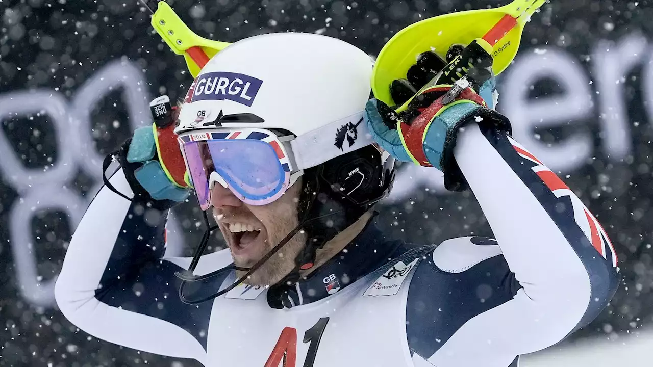 Skier Dave Ryding makes history to win Britain's first gold in alpine skiing World Cup