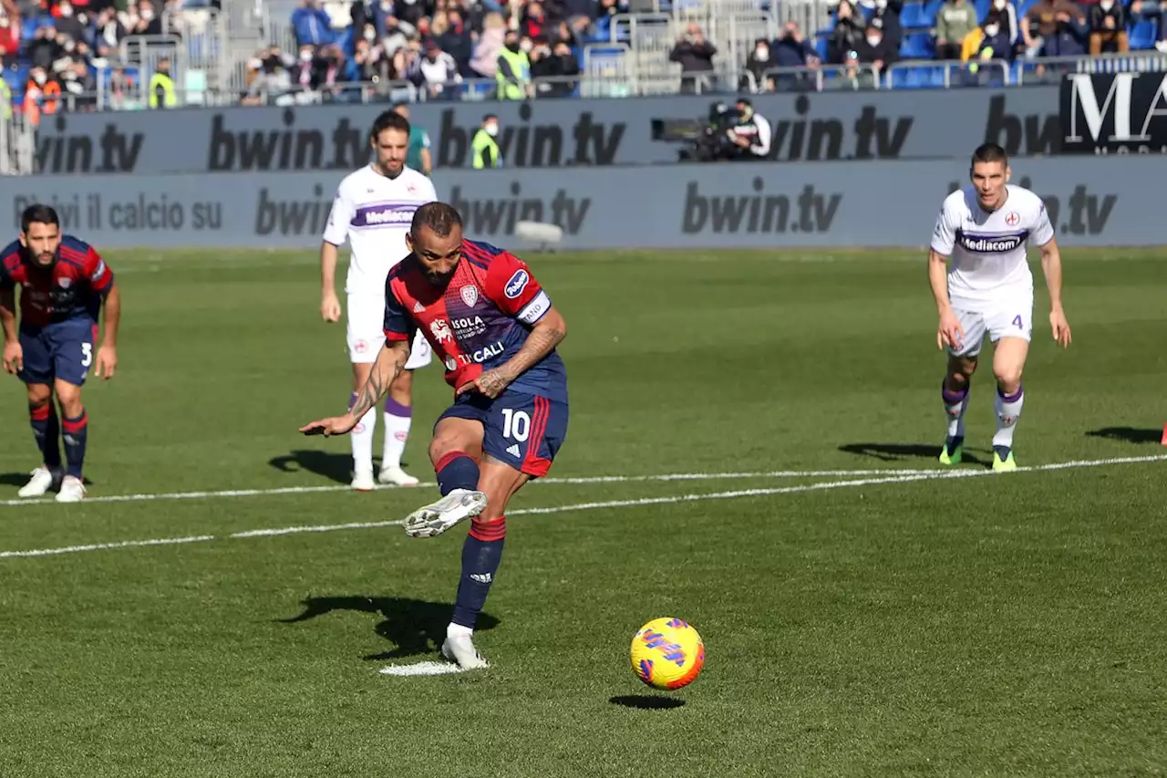 Serie A: Cagliari-Fiorentina 1-1, la Viola in 10 riprende i sardi