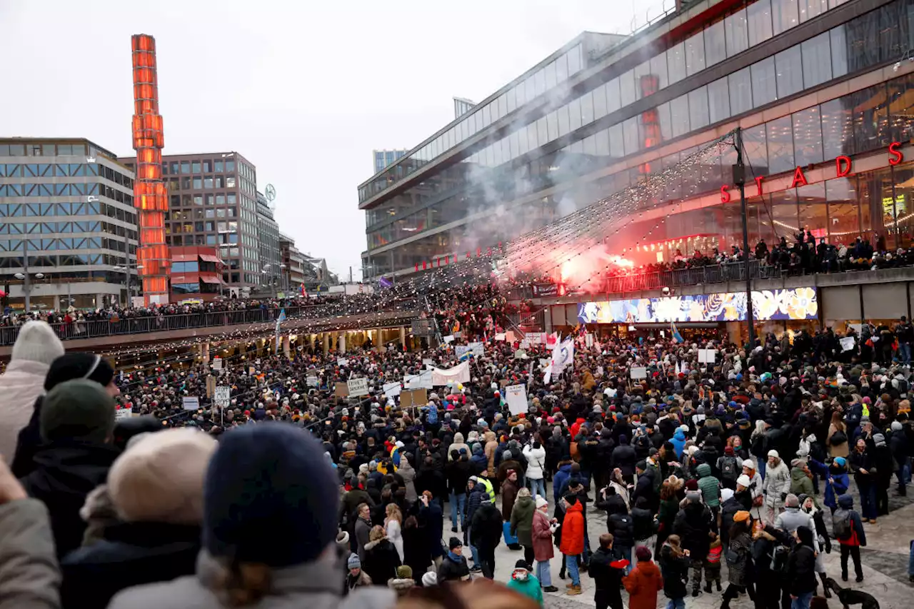 Vaccine passport protests in Europe draw thousands of people