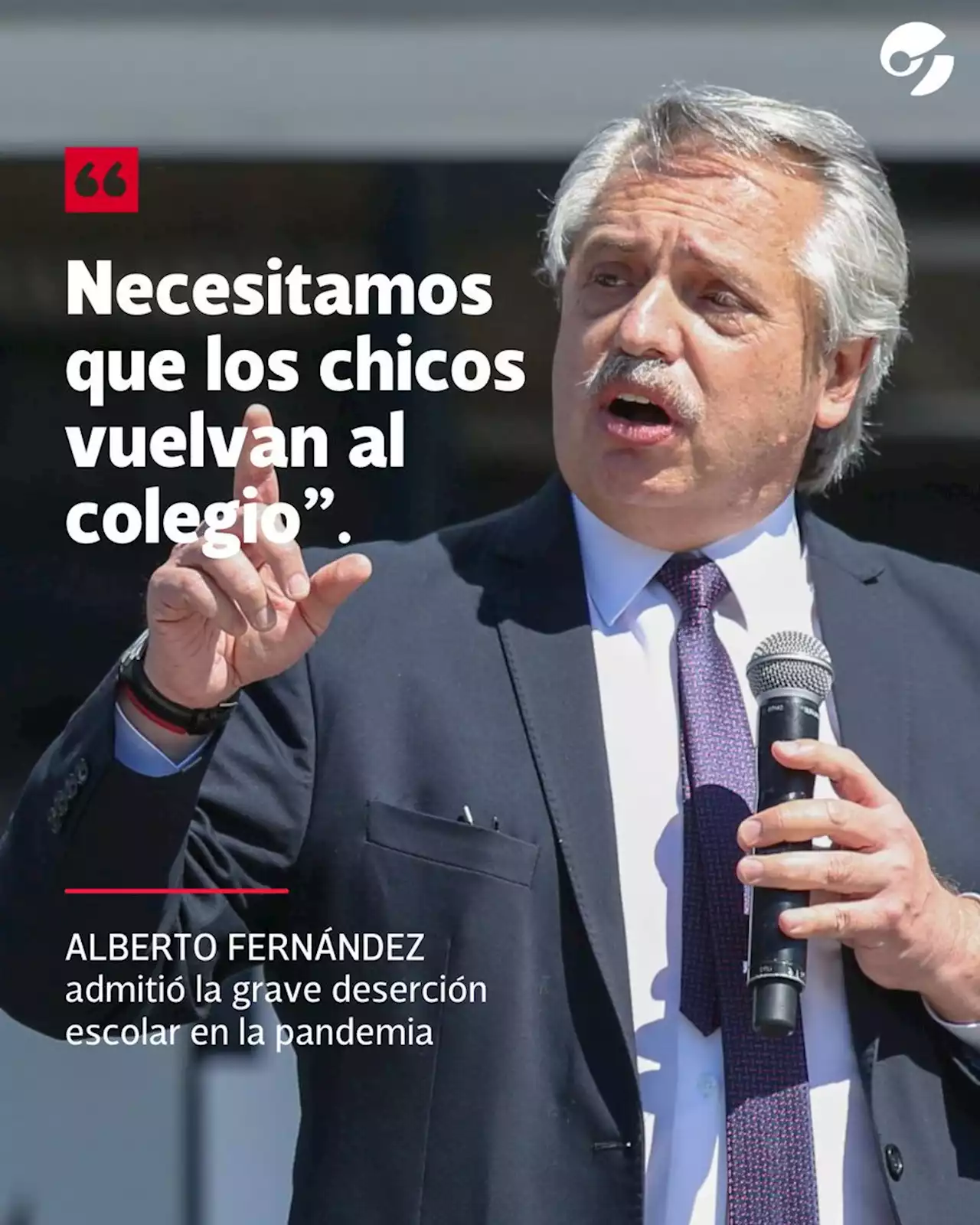 Alberto Fernández admitió la grave deserción escolar en la pandemia y reivindicó la 'pelea' con el FMI