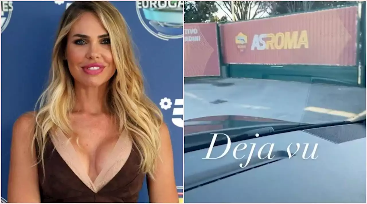 Ilary Blasi a Trigoria per un emozionante déjà vu