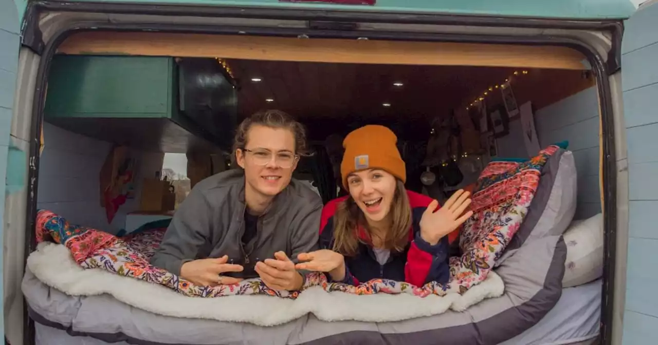 Savvy student couple save thousands living in van to dodge expensive uni rent