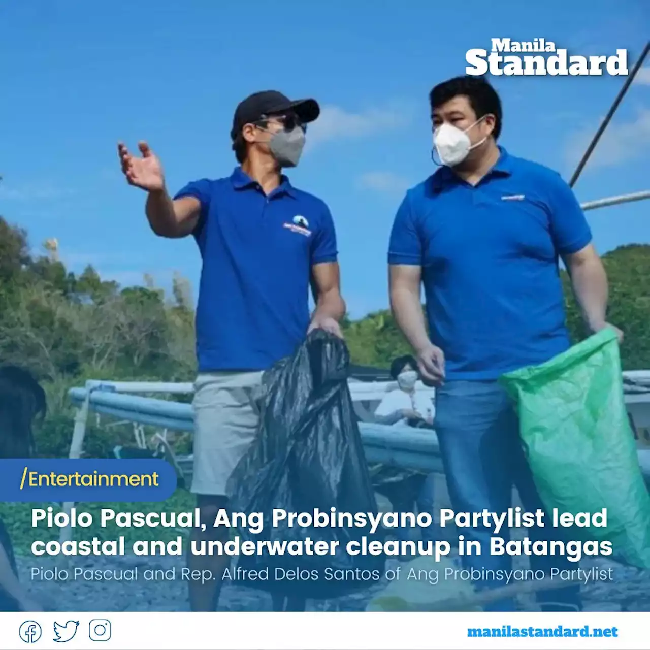 Piolo Pascual, Ang Probinsyano Partylist lead coastal and underwater ...