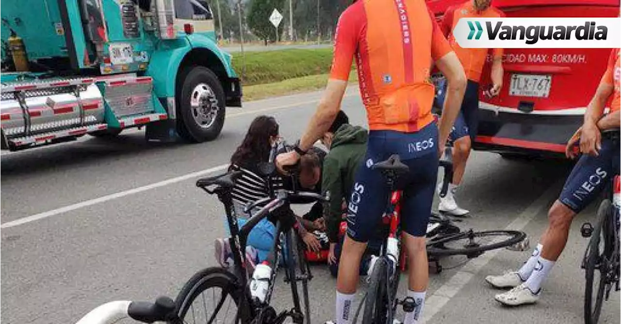 Egan Bernal sufrió un accidente en medio de su entrenamiento, en Gachancipá