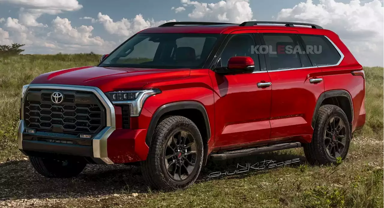 Check Out These Renders Of The 2023 Toyota Sequoia Based On The Teasers And The Tundra | Carscoops