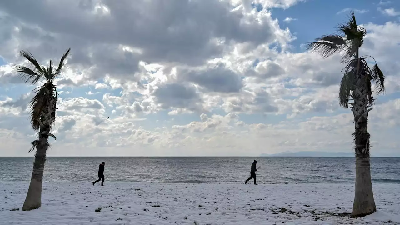 Rare and Beautiful Snow Blankets the Mediterranean Coast