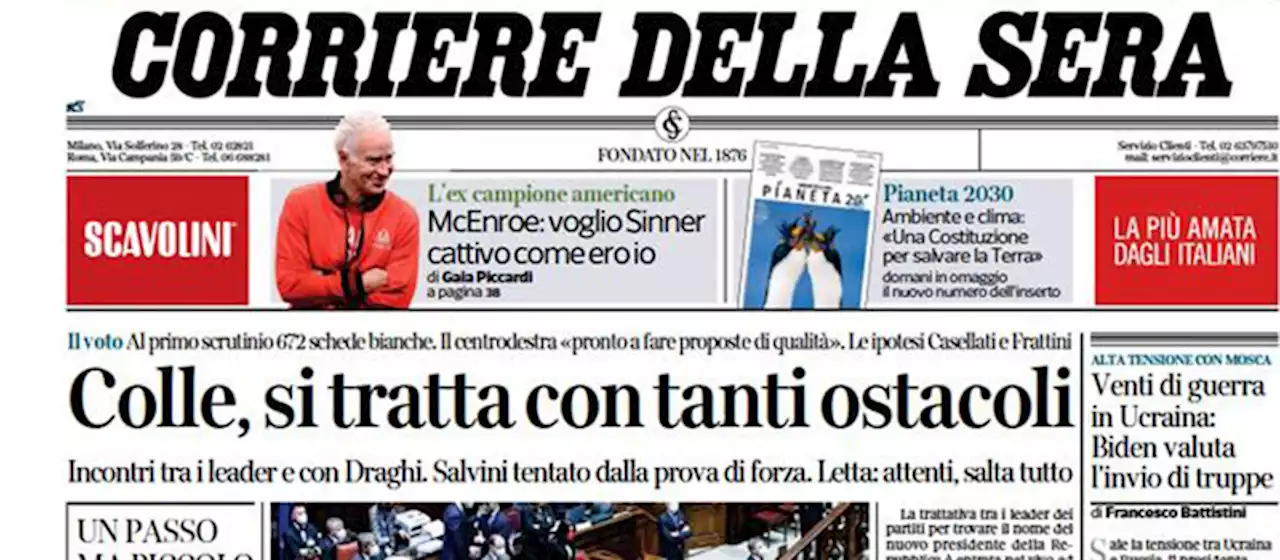 Le prime pagine di oggi - Il Post