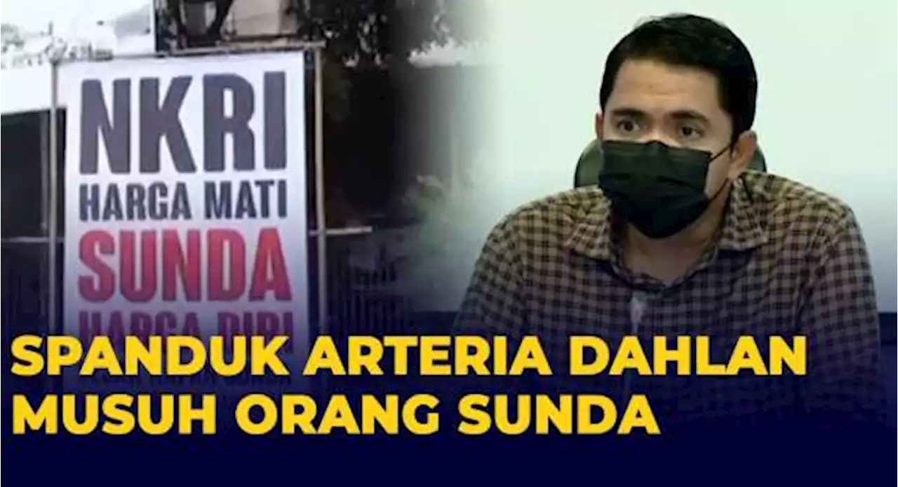 Penampakan Spanduk Arteria Dahlan Musuh Orang Sunda di Bandung