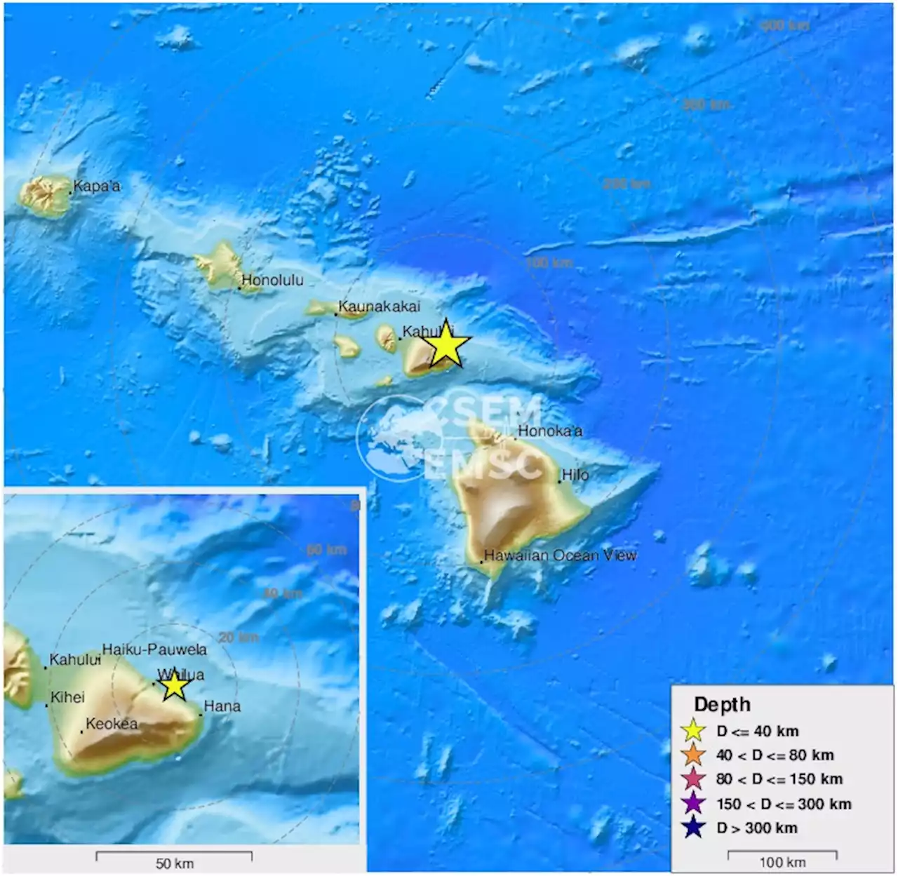 Earthquake, Magnitude 4.7 - HAWAII REGION, HAWAII - 2022 January 25, 10:51:26 UTC