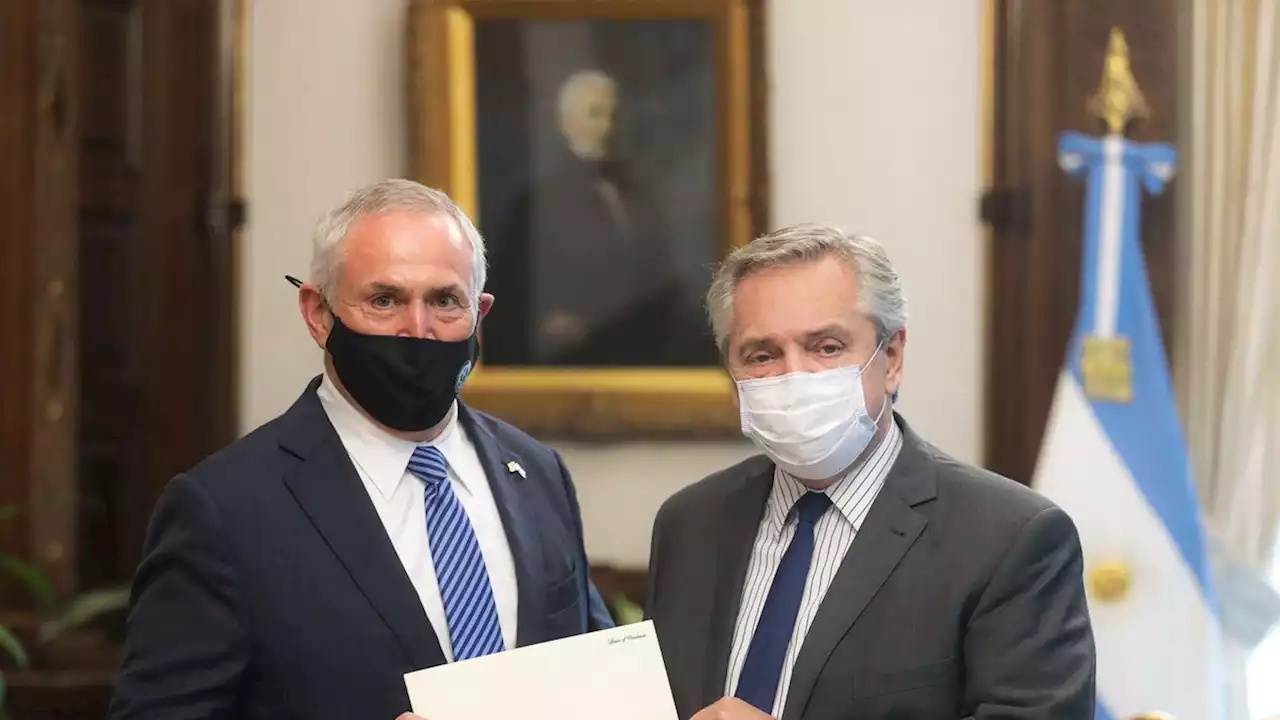 Alberto Fernández recibió las cartas credenciales del nuevo embajador de Estados Unidos ante Argentina