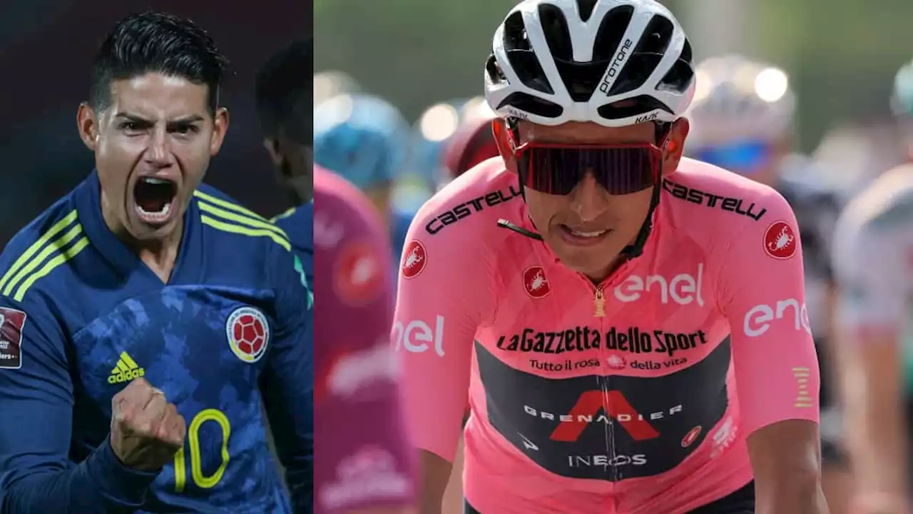 James Rodríguez y su mensaje a Egan Bernal: “¡Fuerza CAMPEÓN!”