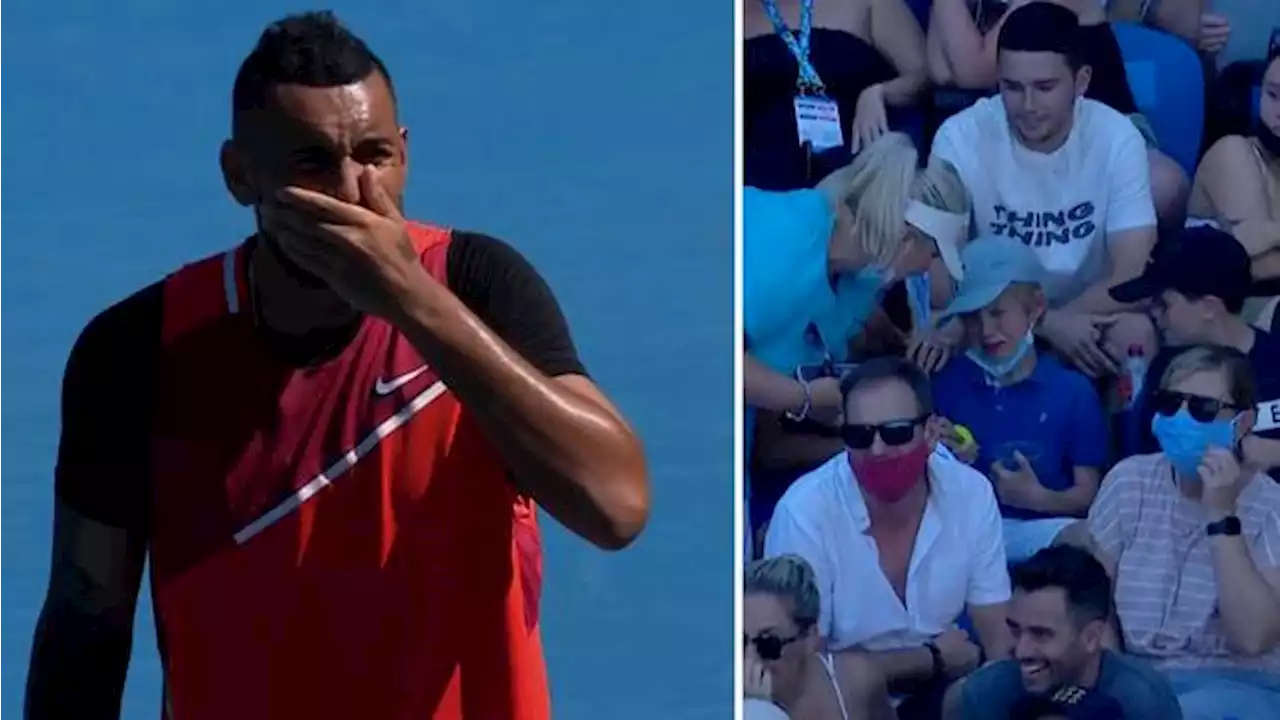 Tennis: Bollen träffar barn i publiken – Kyrgios fina gest