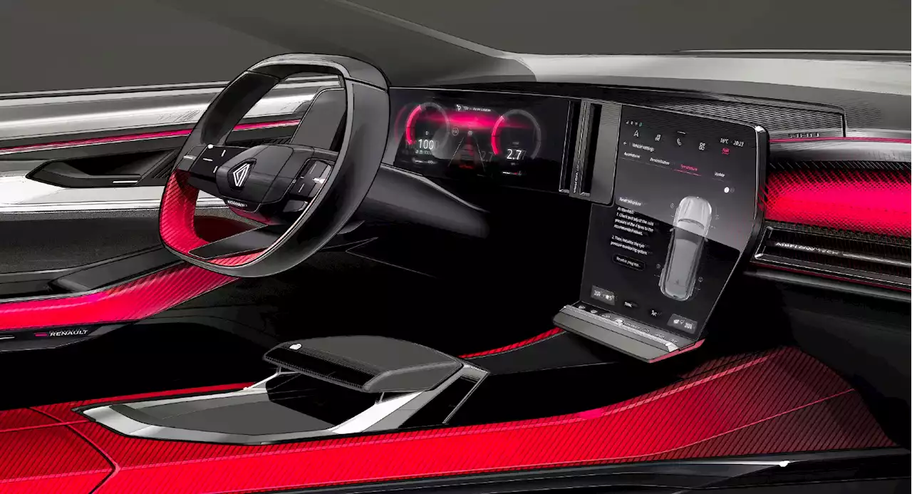 2023 Renault Austral Shows Digital Cockpit In Official Sketch | Carscoops