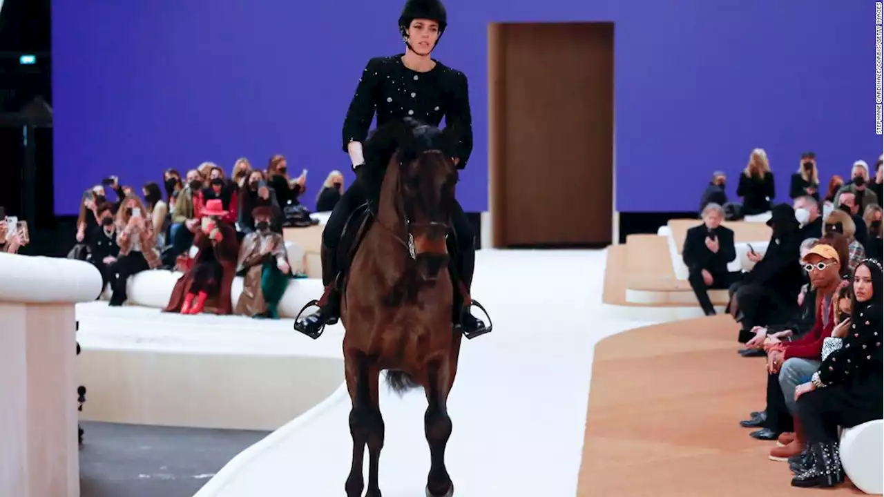 Chanel sends princess on horseback down the runway in Paris