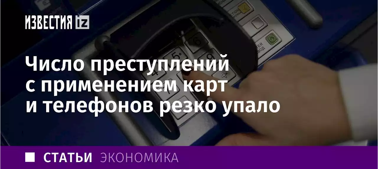 Резон охоты: число преступлений с применением карт и телефонов резко упало