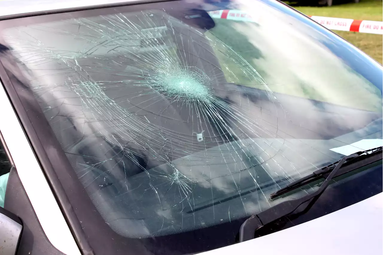 Man uninjured after chunks of bridge fell and smashed windshield