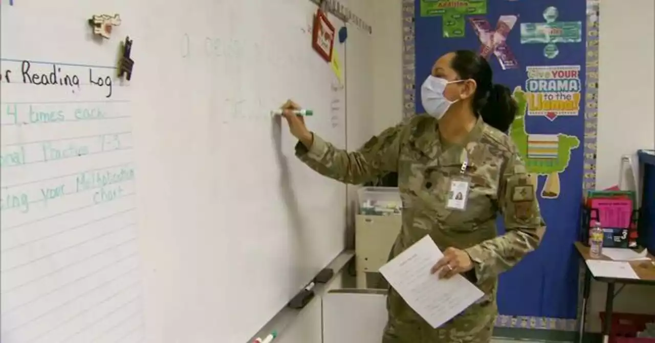 New Mexico governor and National Guard troops volunteer to substitute teach amid state's COVID surge: 'Neighbors helping neighbors'