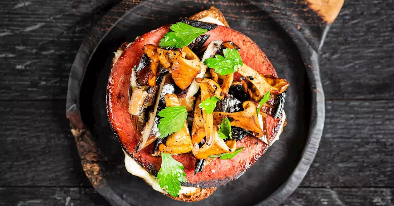 This Recipe for Eggplant, Bologna, and Mushroom Burnt Toast Shows the Beauty of a Good Char