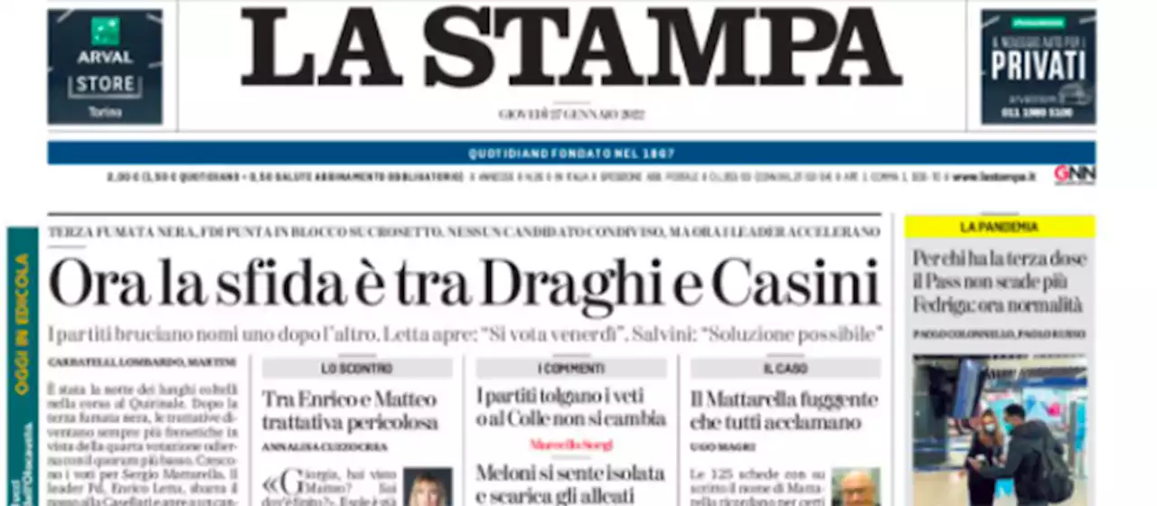 Le prime pagine di oggi - Il Post