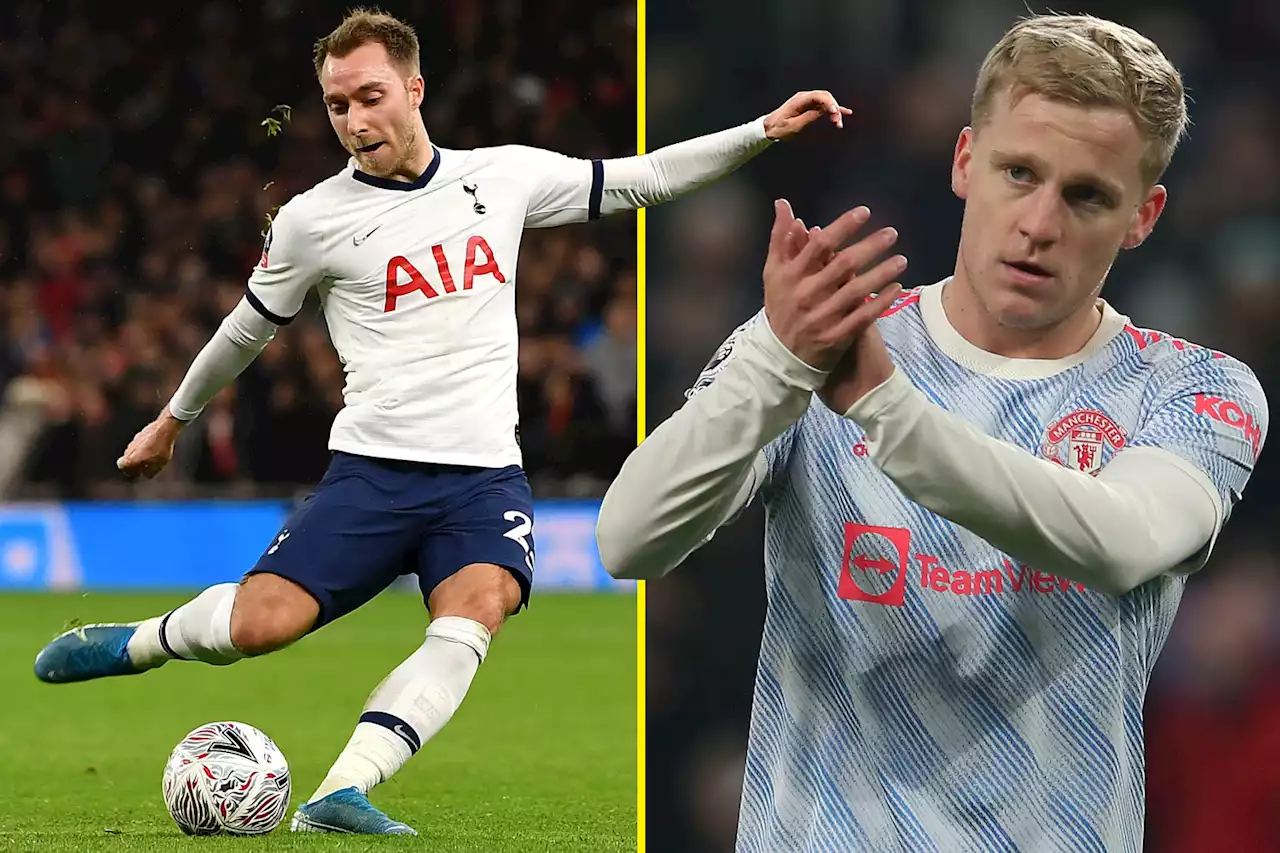 'They've not replaced Eriksen' - Van de Beek to Spurs encouraged to help low stats