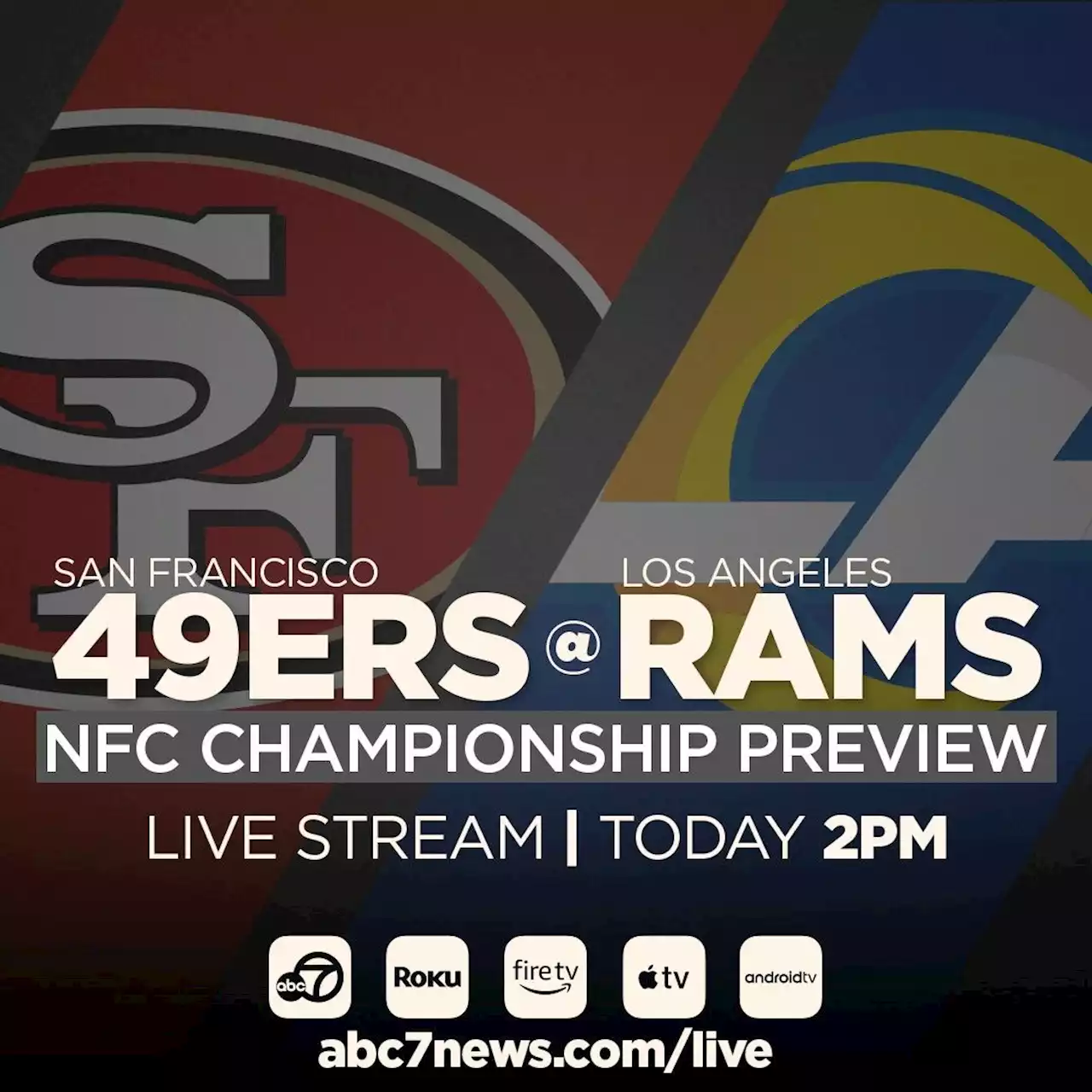 WATCH LIVE TODAY: Preview of San Francisco 49ers-Los Angeles Rams NFC title game