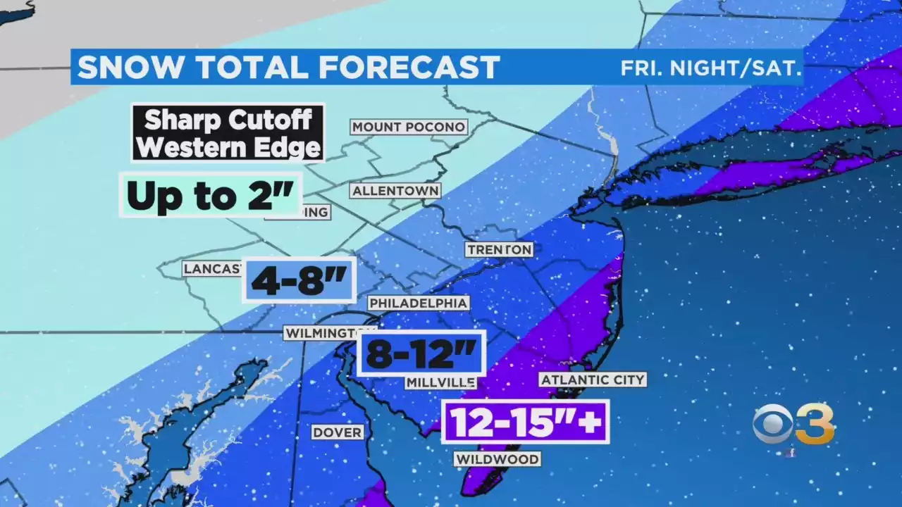 Philadelphia Weather: More Than A Foot Of Snow Expected For Jersey Shore As Nor'easter Approaches