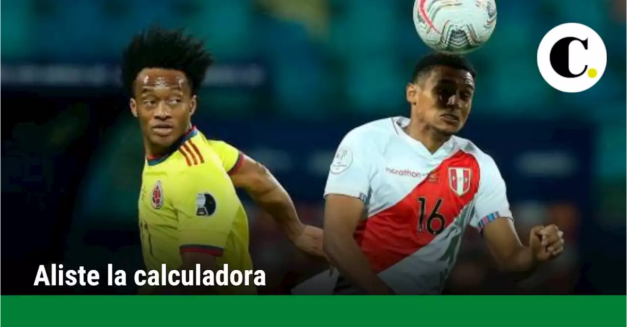 Aliste calculadora: esto pasa si Colombia empata, pierde o gana ante Perú