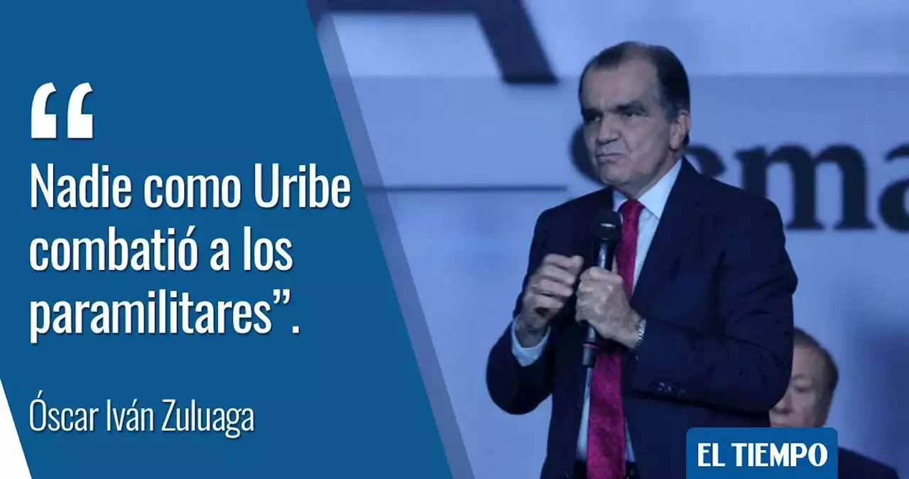 Zuluaga a Petro: 'no puedo aceptar que le diga a Uribe paramilitar'