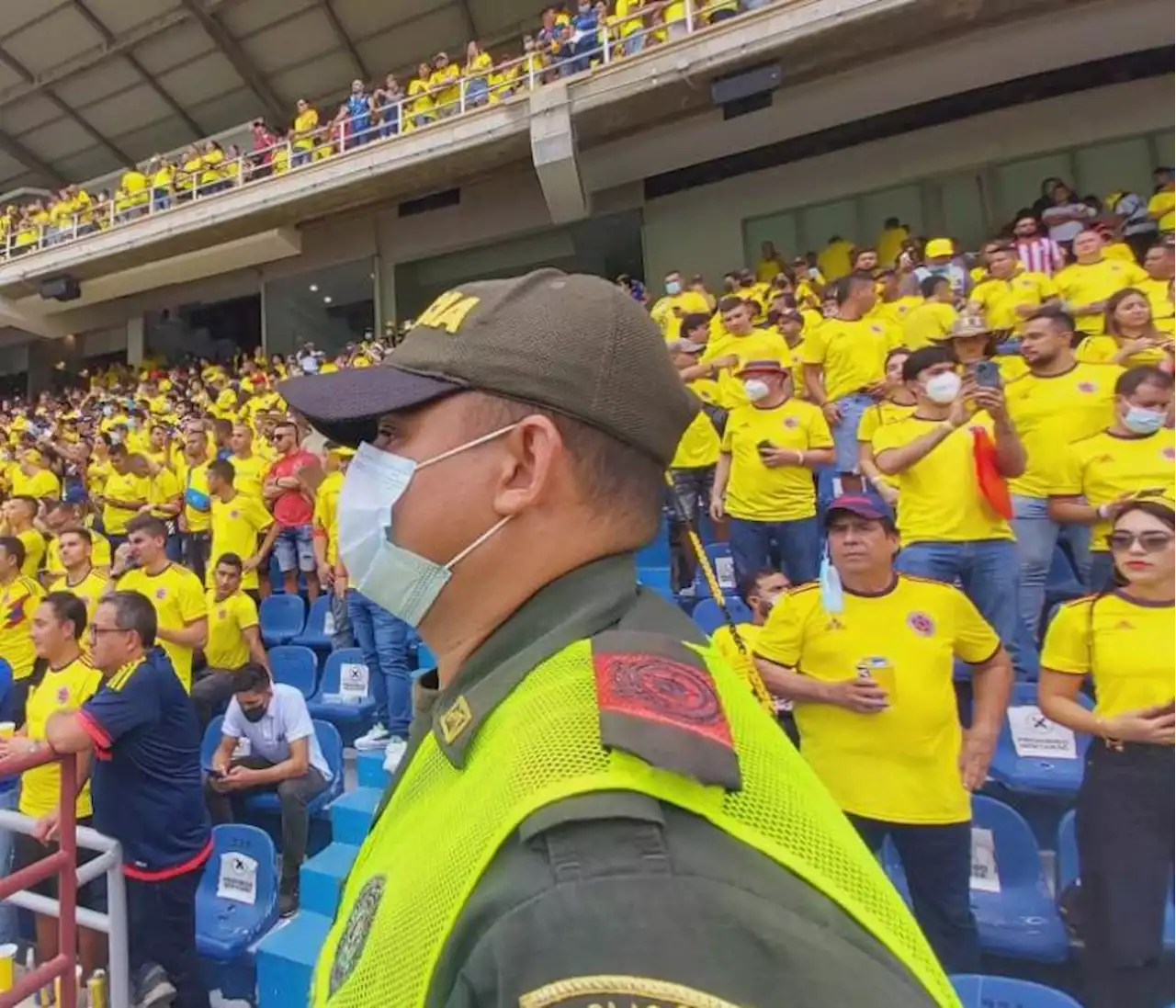 Listo el dispositivo de la Policía para el partido Colombia-Perú