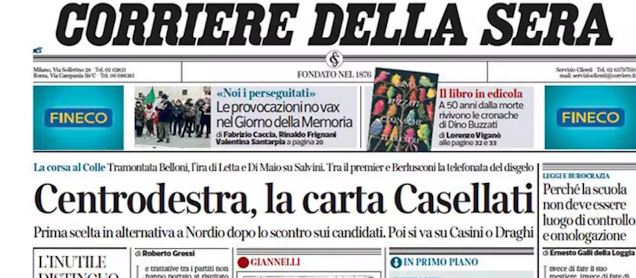 Le prime pagine di oggi - Il Post