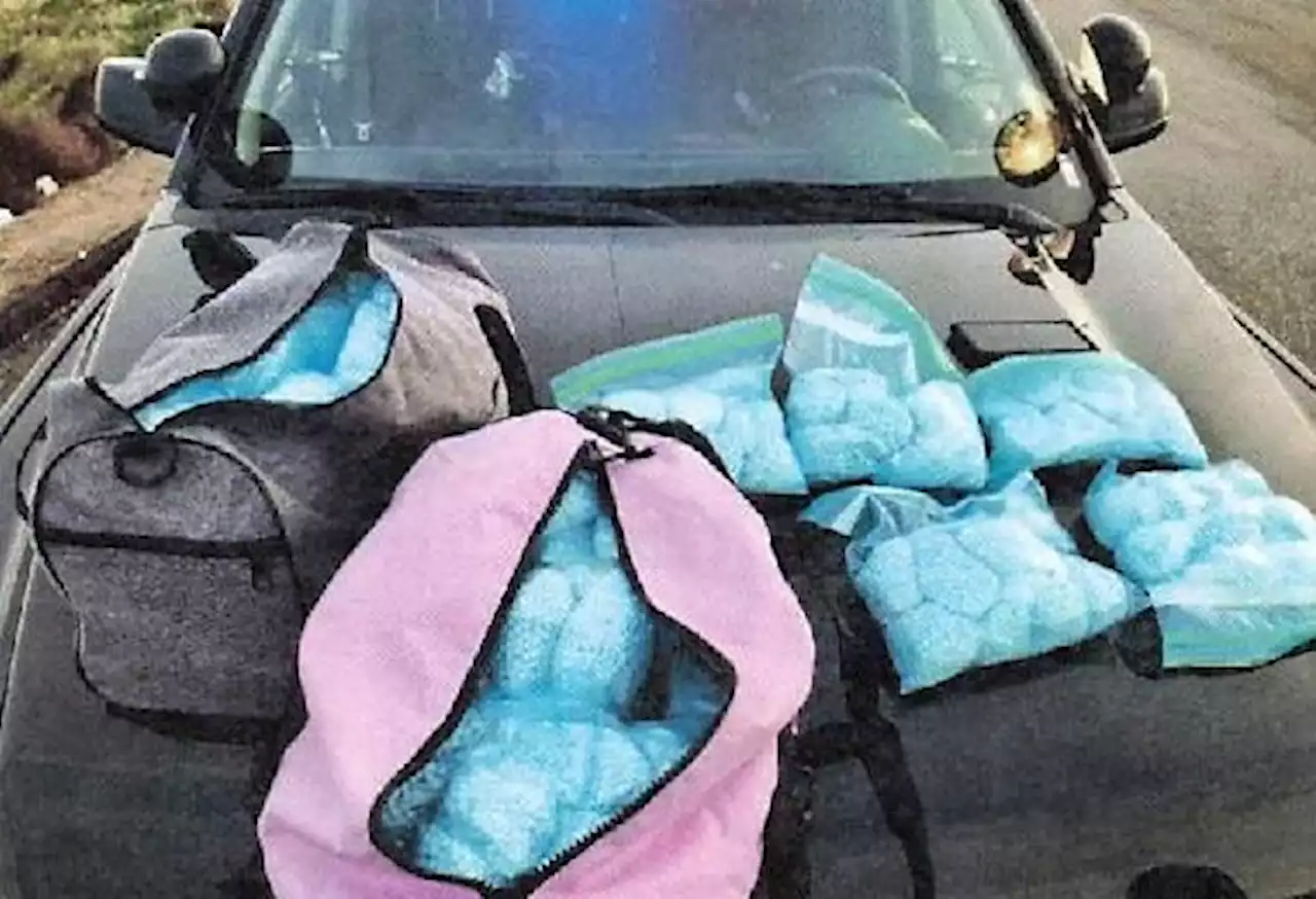 CHP allegedly found 300k pills, weighing 75 pounds, in what police call biggest ever fentanyl bust; two face federal charges