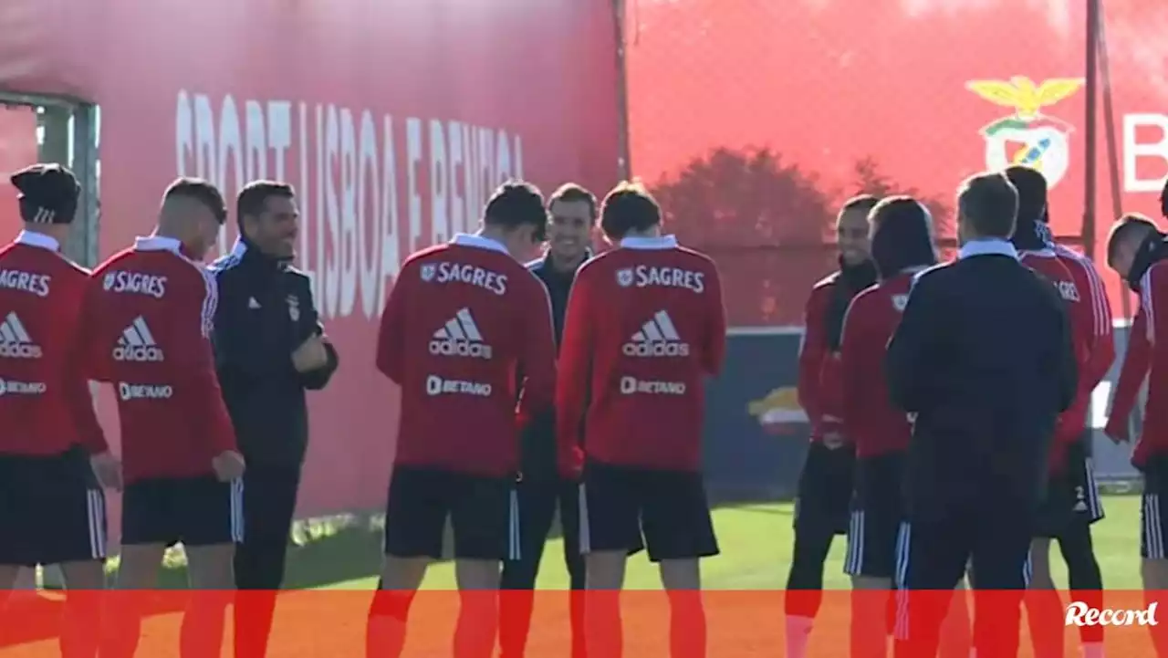Regresso de Tomás Araújo no derradeiro treino do Benfica antes do dérbi com o Sporting
