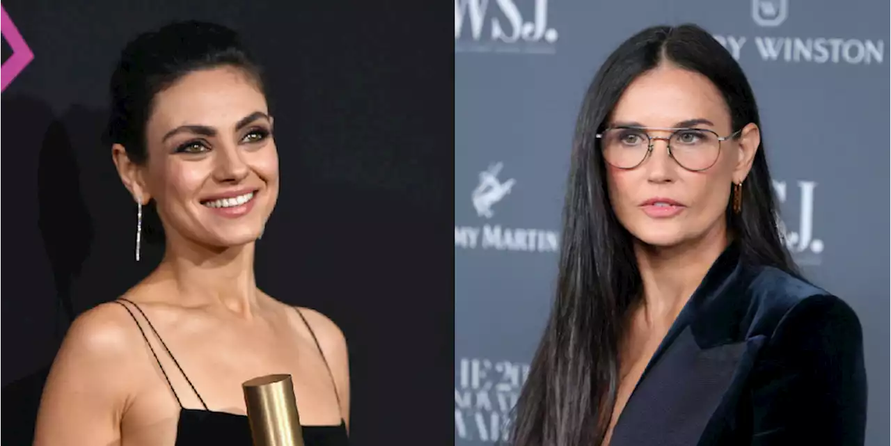 Mila Kunis and Demi Moore filmed a really awkward advert together joking about Ashton Kutcher