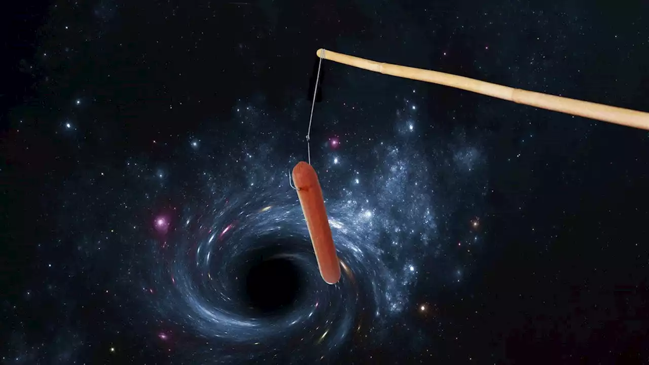 NASA Gently Lowers Hot Dog On Fishing Line Into Black Hole