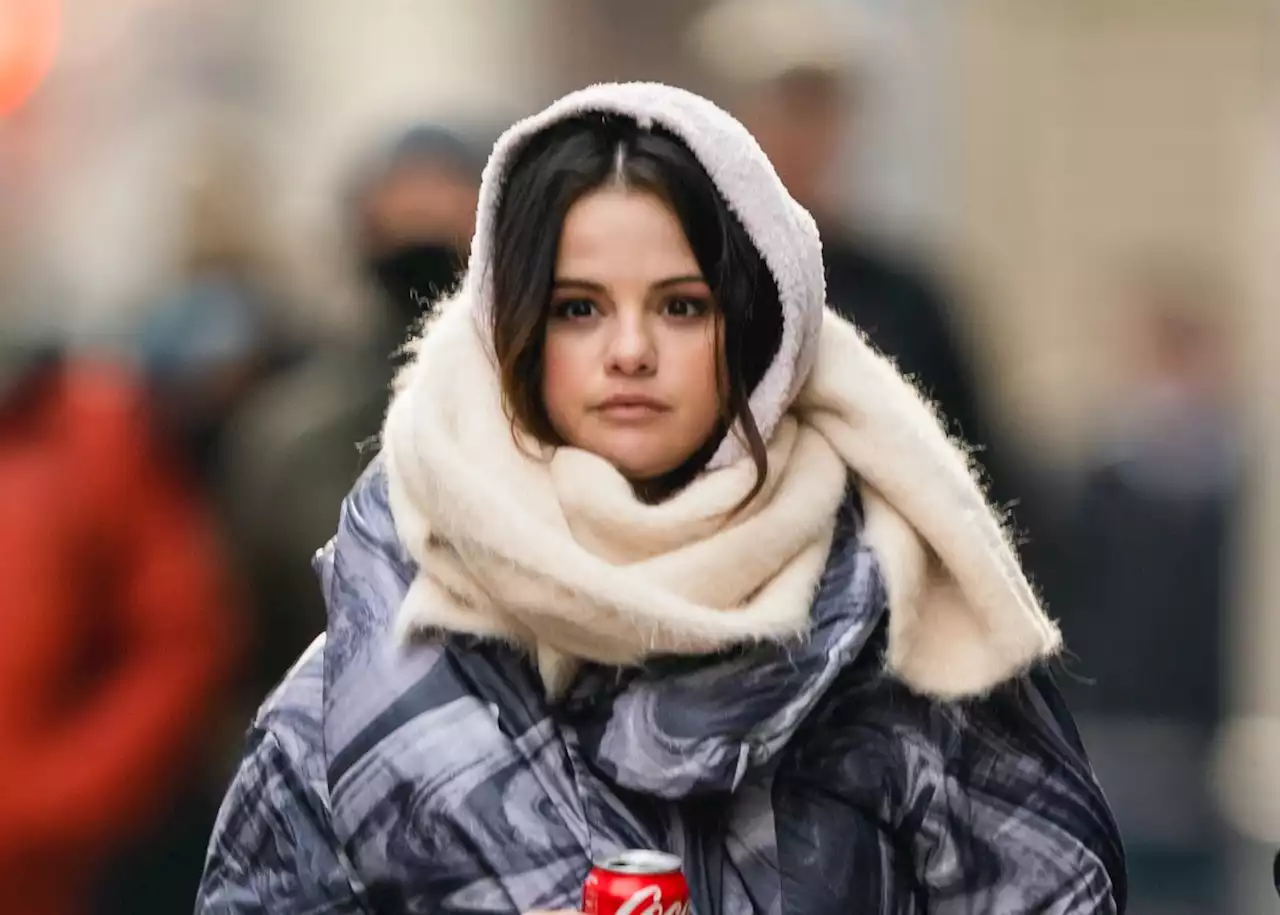 Selena Gomez Wore Four Coats in One Day of Filming