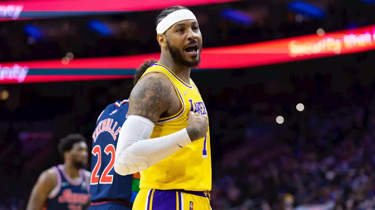 Philadelphia 76ers fan who taunted Lakers' Carmelo Anthony banned indefinitely