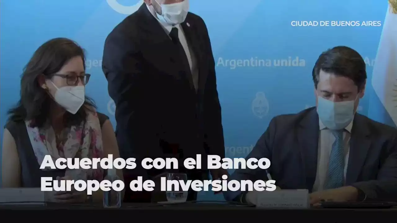 El Presidente firmó proyectos para infraestructura y salud con el Banco Europeo